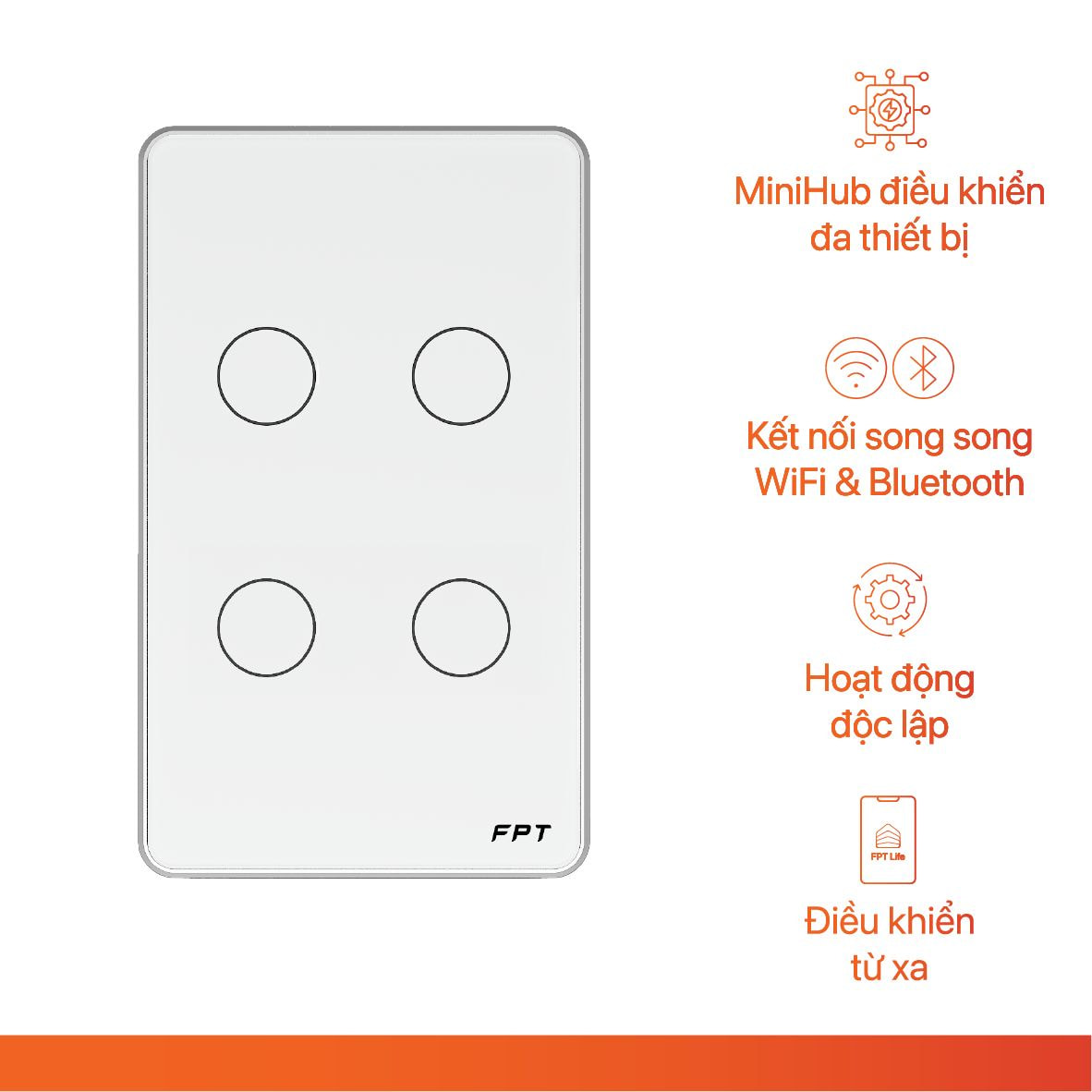 Công Tắc Cảm Ứng Leto FPT Smarthome