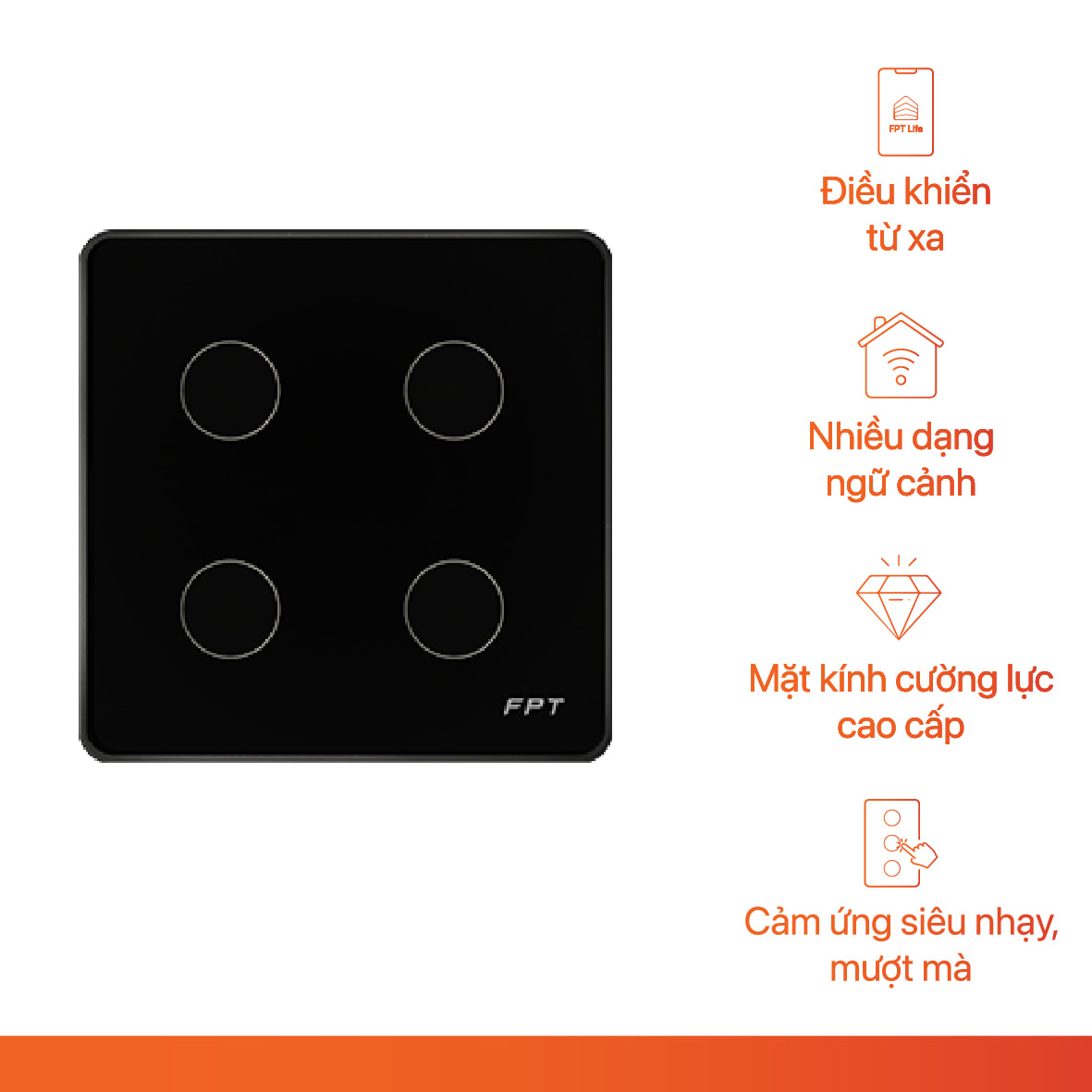 Công Tắc Cảm Ứng Athena FPT Smarthome