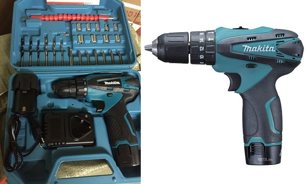 bộ máy khoan Makita 2 pin sạc kèm nhiều đầu vặn