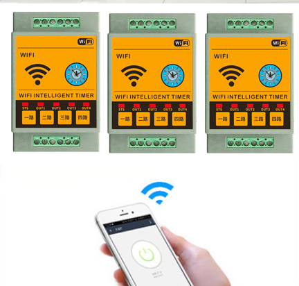 Công Tắc Wifi 4 Cổng Điều Khiển Qua App 220V Tuya CH4