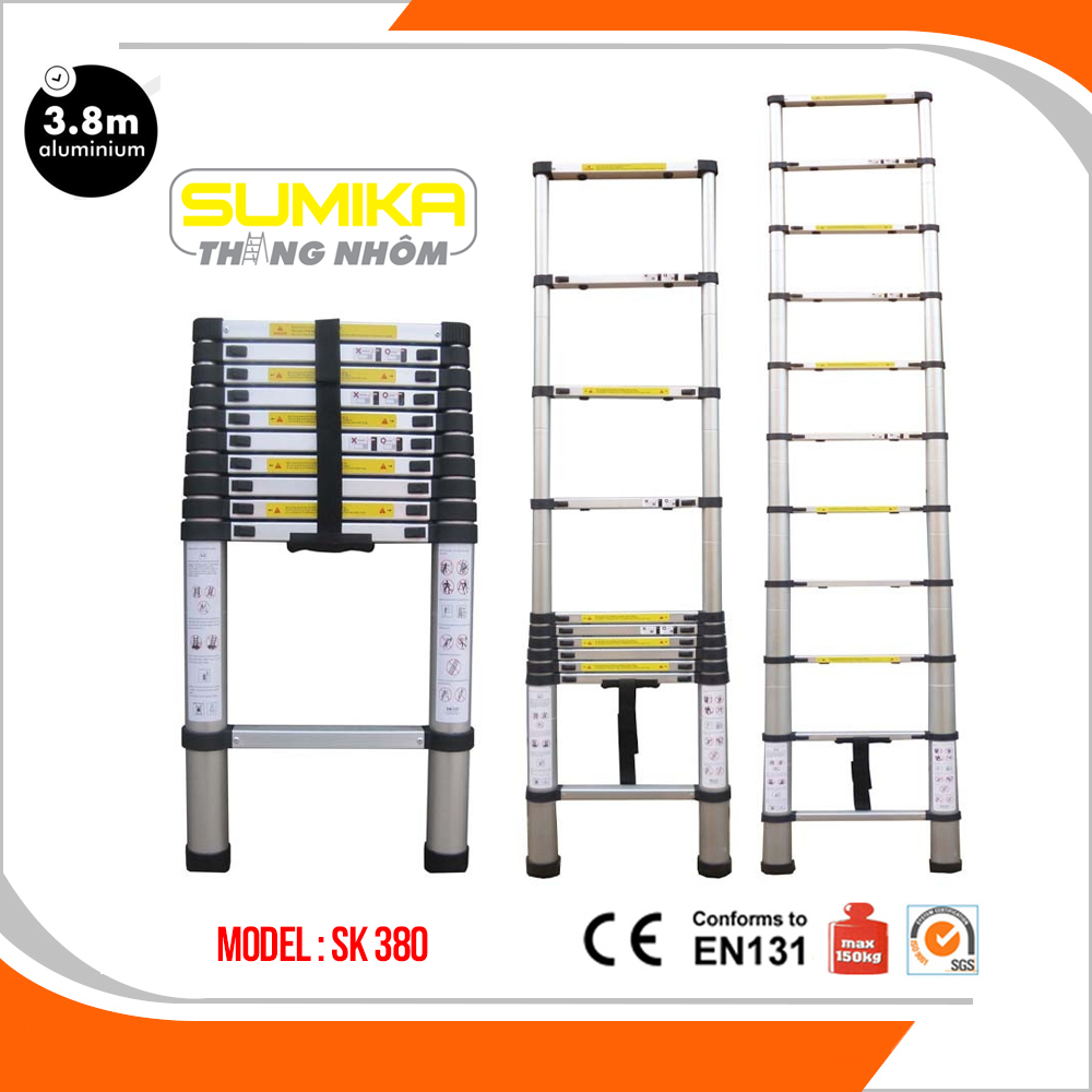 Thang nhôm rút đơn Sumika SK 380