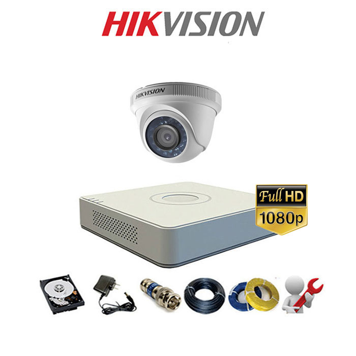 Lắp đặt trọn bộ 1 Camera TVI 2MP Hikvision